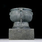 A precious bronze double-eared stove with auspicious animal patterns