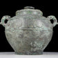 A precious bronze dragon pattern amphora with lid