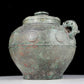 A precious bronze dragon pattern amphora with lid