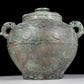 A precious bronze dragon pattern amphora with lid