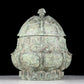 A precious bronze auspicious animal pattern jar with lid