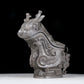 A precious bronze ewer with auspicious animal patterns