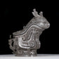 A precious bronze ewer with auspicious animal patterns