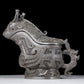 A precious bronze ewer with auspicious animal patterns