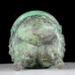 A precious bronze animal-faced two-eared and tripod censer