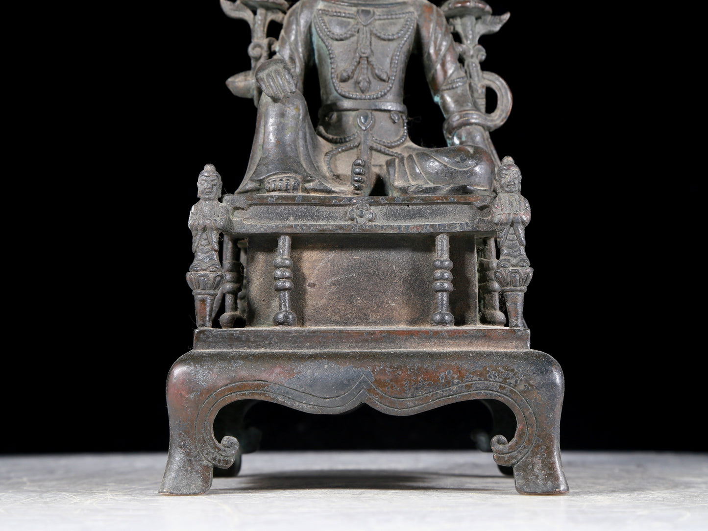 A precious bronze statue of Guanyin