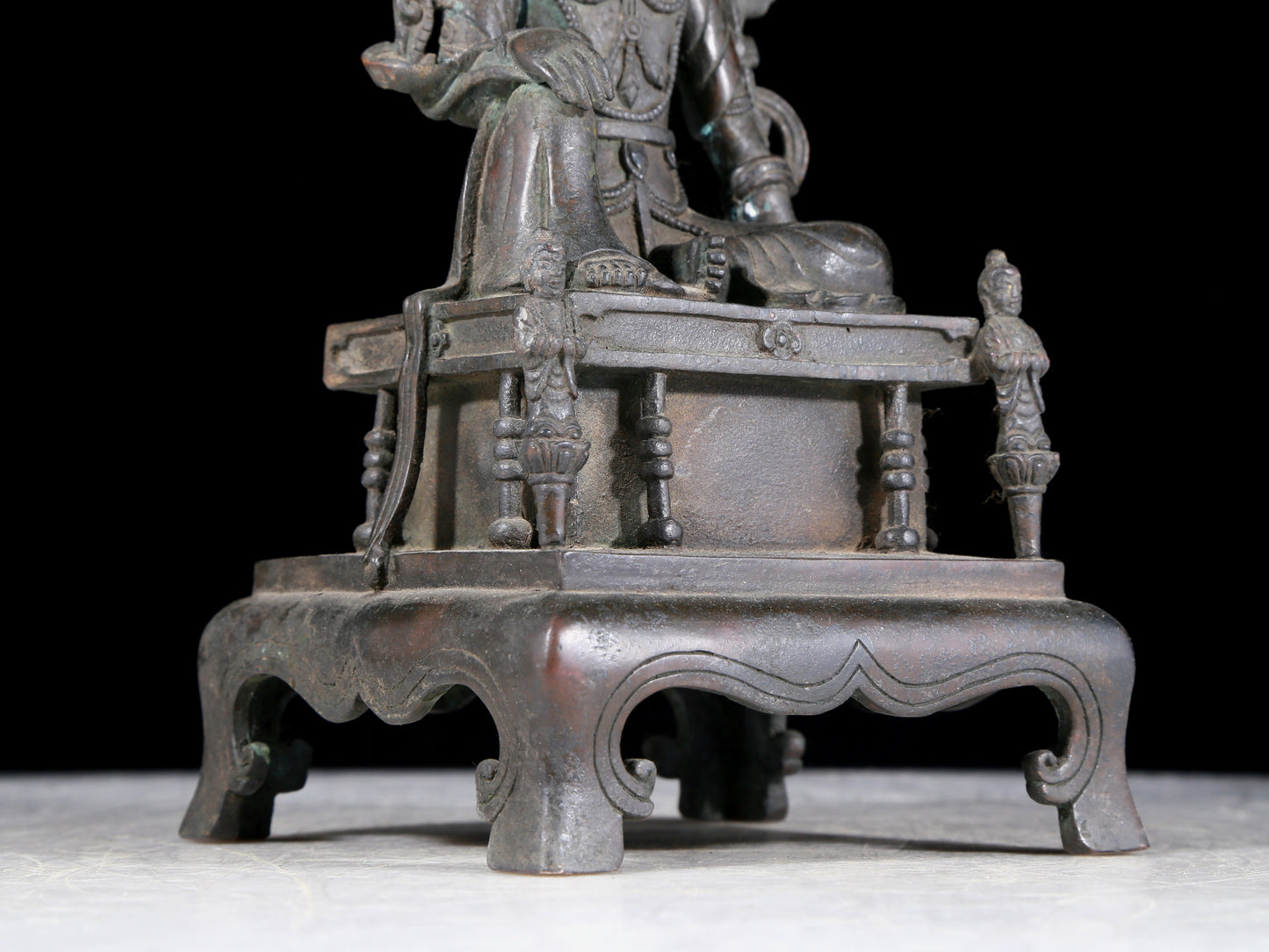 A precious bronze statue of Guanyin