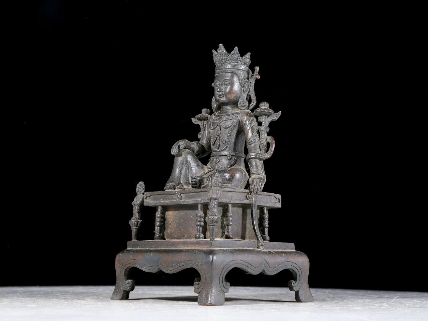 A precious bronze statue of Guanyin