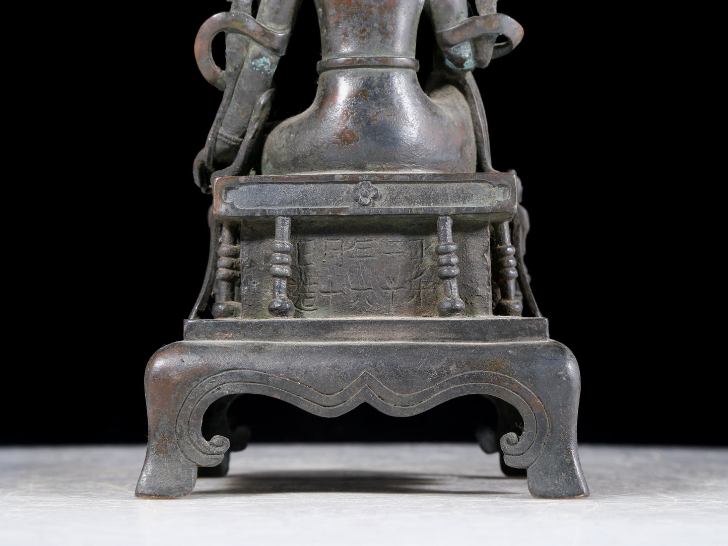 A precious bronze statue of Guanyin