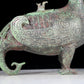 A precious bronze auspicious animal jar