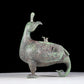 A precious bronze auspicious animal jar