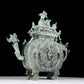 A precious bronze ewer with dragon and phoenix patterns