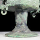 A precious bronze dragon-patterned double-eared stove with lid