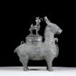 A precious bronze jar with auspicious animal patterns