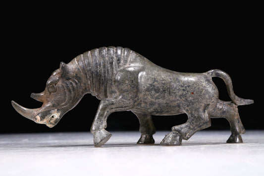 A Precious Bronze Rhinoceros