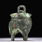 A Precious Bronze 'Animal Mask' Tripod Censer With Inscriptions