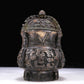 A Precious Bronze 'Animal Mask' Jar And Cover With Inscriptions