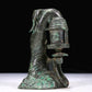 A Precious Bronze Figure-Form Candlestick