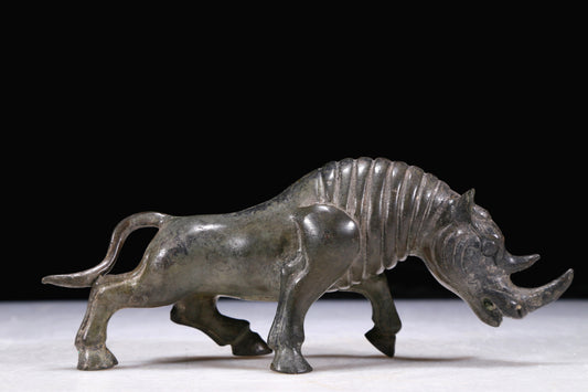 A Precious Bronze Rhinoceros