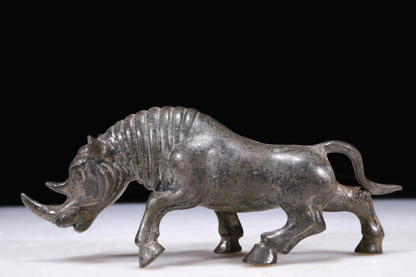 A Precious Bronze Rhinoceros