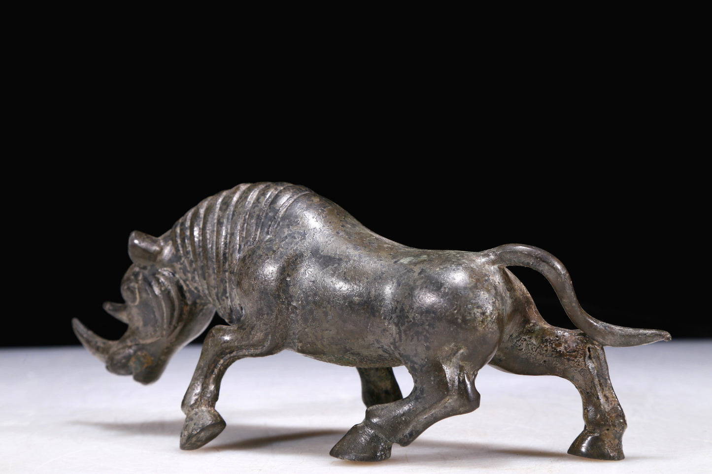 A Precious Bronze Rhinoceros