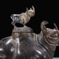 A Precious Bronze Rhinoceros-Form Jar