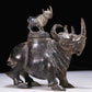 A Precious Bronze Rhinoceros-Form Jar