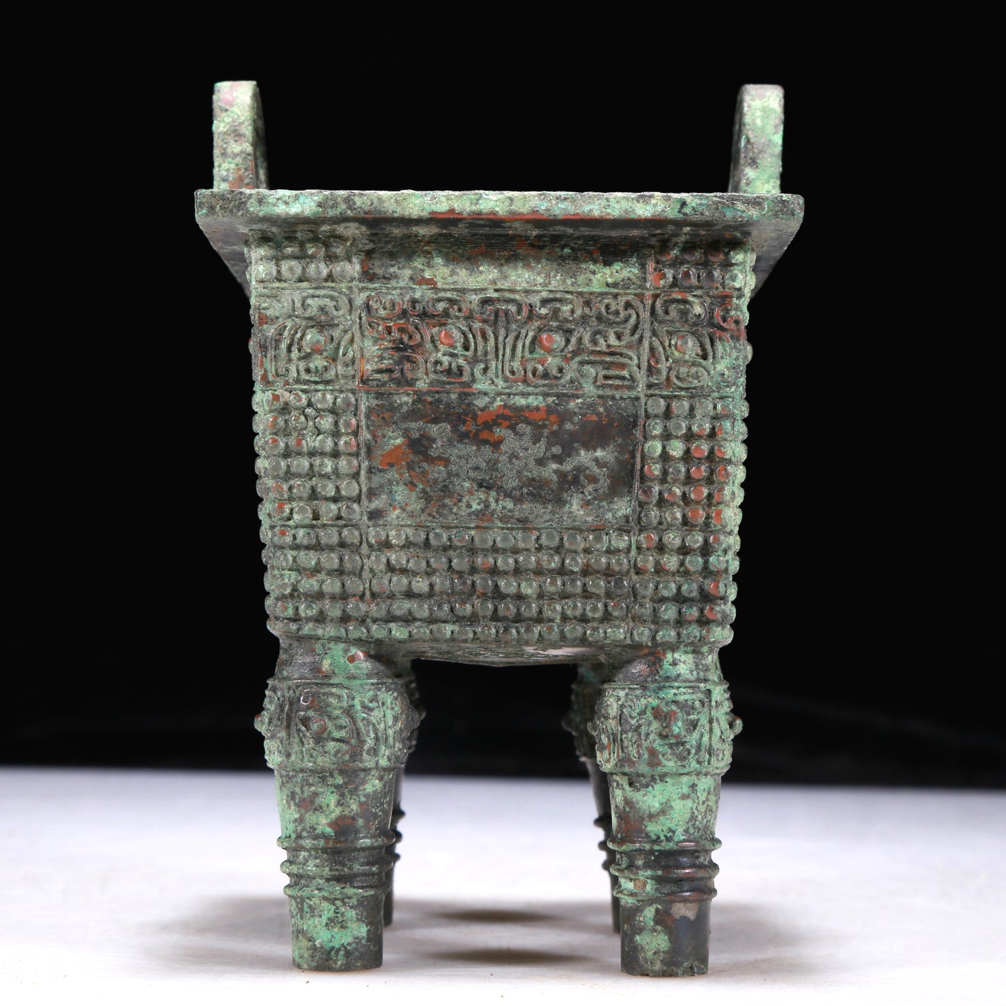 A Precious Bronze 'Animal Mask' Censer With Inscriptions