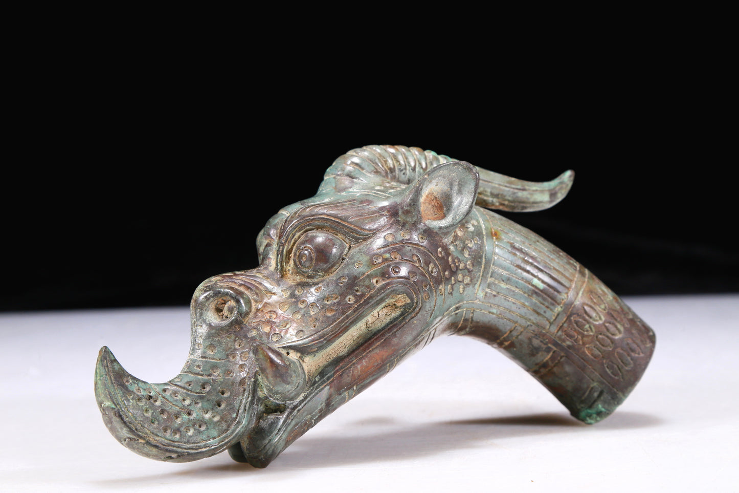 A Precious Bronze Auspicious Beast-Form Decoration