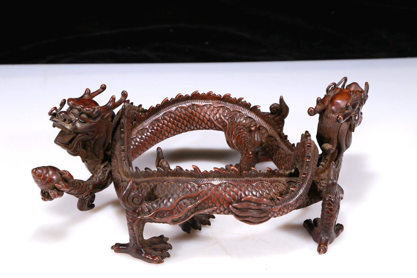 A Precious Bronze Dragon-Form Decoration