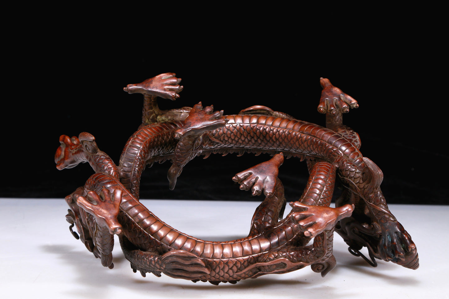 A Precious Bronze Dragon-Form Decoration