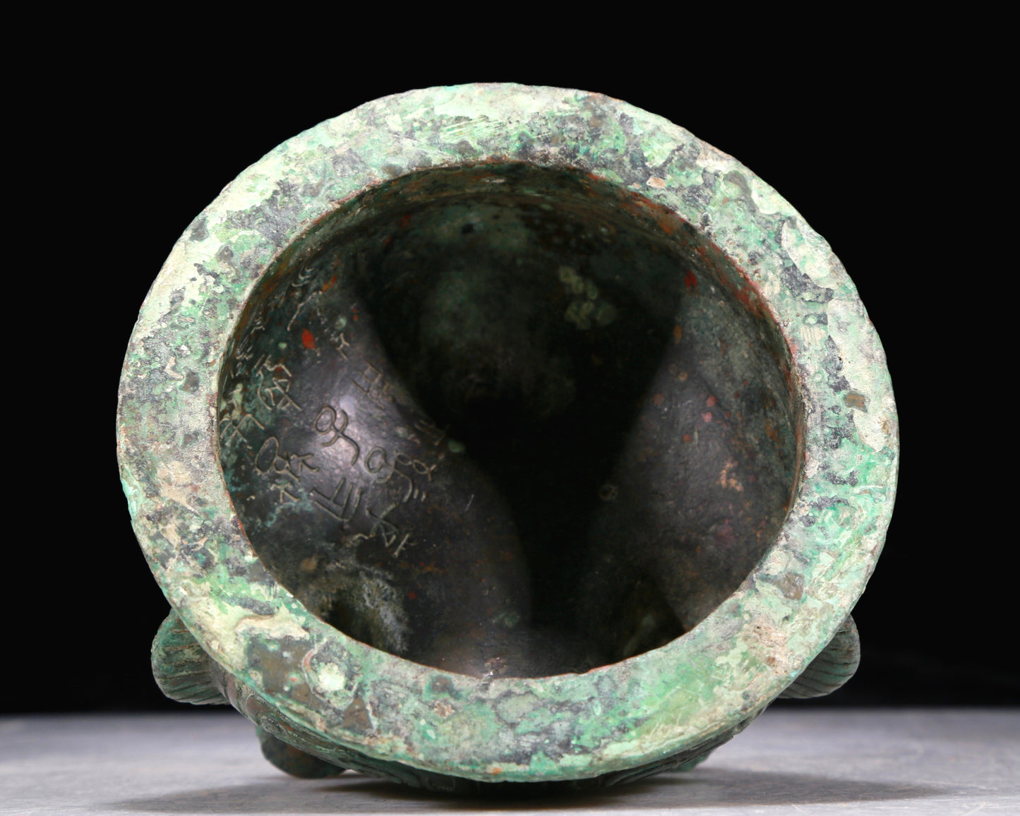 A Fantastic Bronze 'Animal Mask' Tripod Censer With Inscriptions