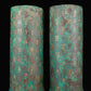 A Fantastic Pair Of Bronze Gold& Silver-Inlaid Bamboo-Ridged Decorations With Inscriptions