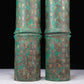 A Fantastic Pair Of Bronze Gold& Silver-Inlaid Bamboo-Ridged Decorations With Inscriptions