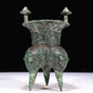 A Fantastic Bronze 'Animal Mask' Tripod Cup With Inscriptions