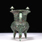 A Fantastic Bronze 'Animal Mask' Tripod Cup With Inscriptions