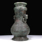 A Fantastic Bronze Beast-Handled Vase And Cover With Inscriptions