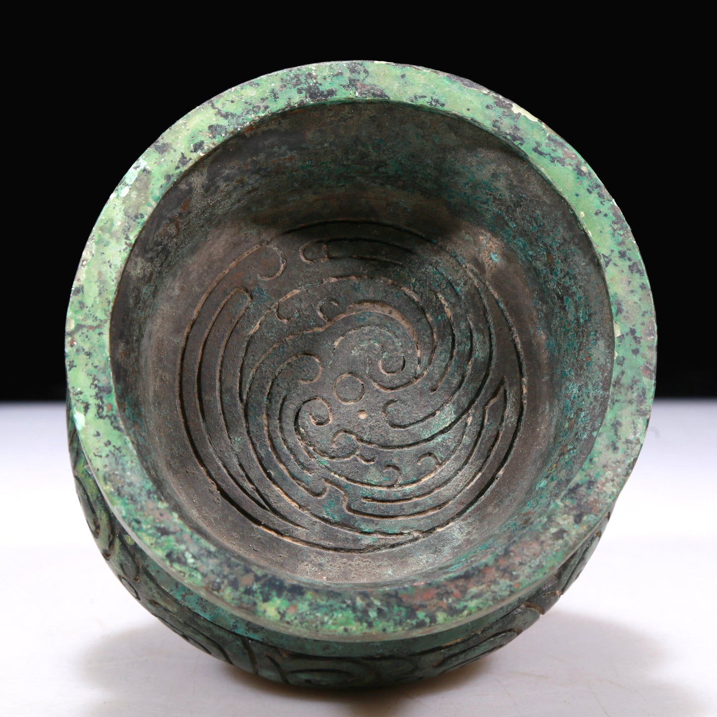 A Fantastic Bronze Beast-Handled Vase And Cover With Inscriptions