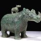 A Fantastic Bronze Rhinoceros-Form Jar With Inscriptions