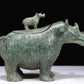 A Fantastic Bronze Rhinoceros-Form Jar With Inscriptions