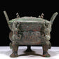 A Fabulous Bronze 'Auspicious Beast' Tripod Censer With Inscriptions