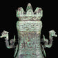 A Huge Archaic Bronze 'Dragon' Vase And Cover With Inscriptions