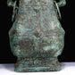 A Huge Archaic Bronze 'Animal Mask' Vase And Cover With Inscriptions