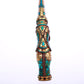 An Archaic Bronze Gold& Turquoise-Inlaid 'Auspicious Beast' Belt-Hook
