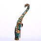 An Archaic Bronze Gold& Turquoise-Inlaid 'Auspicious Beast' Belt-Hook