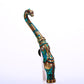 An Archaic Bronze Gold& Turquoise-Inlaid 'Auspicious Beast' Belt-Hook