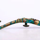 An Archaic Bronze Gold& Turquoise-Inlaid 'Auspicious Beast' Belt-Hook