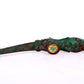 An Archaic Bronze Gold& Turquoise-Inlaid 'Auspicious Beast' Belt-Hook