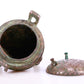 An Archaic Bronze Silver-Inlaid 'Auspicious Cloud' Tripod Censer And Cover