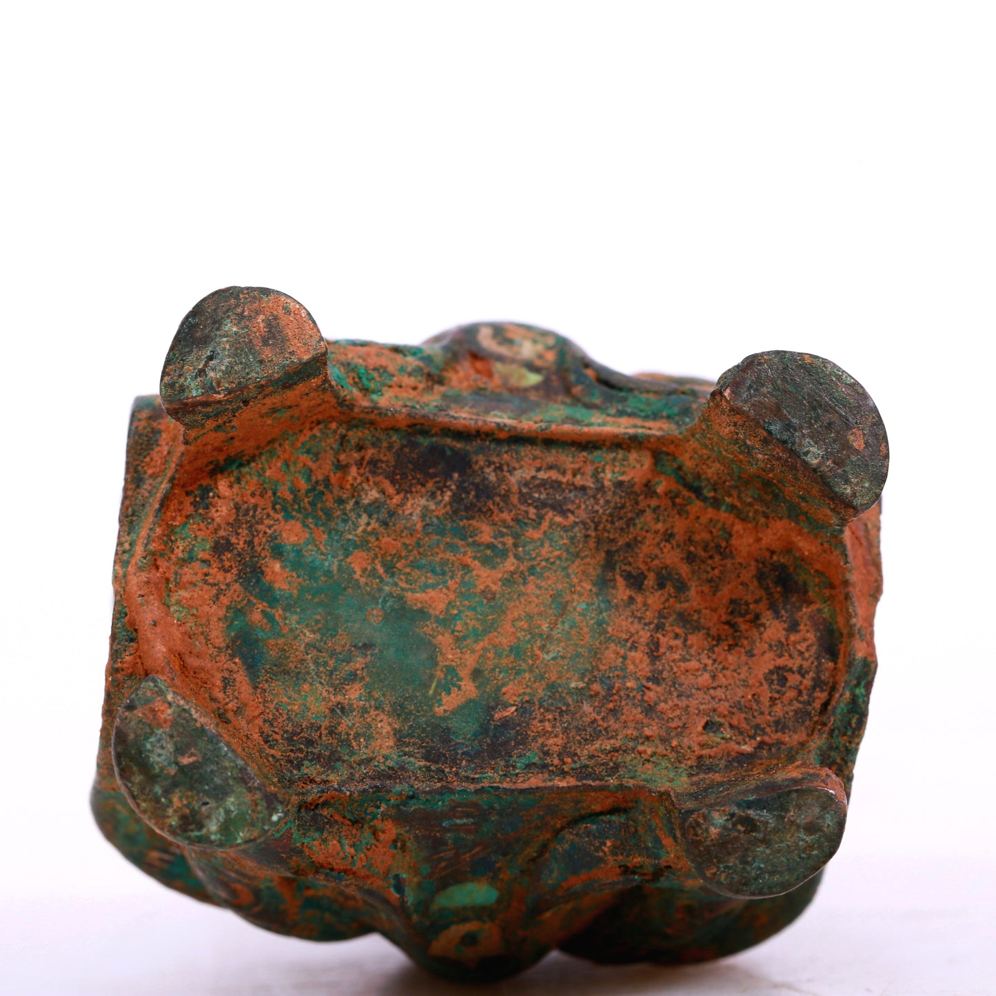 An Archaic Bronze Gold& Silver-Inlaid Censer